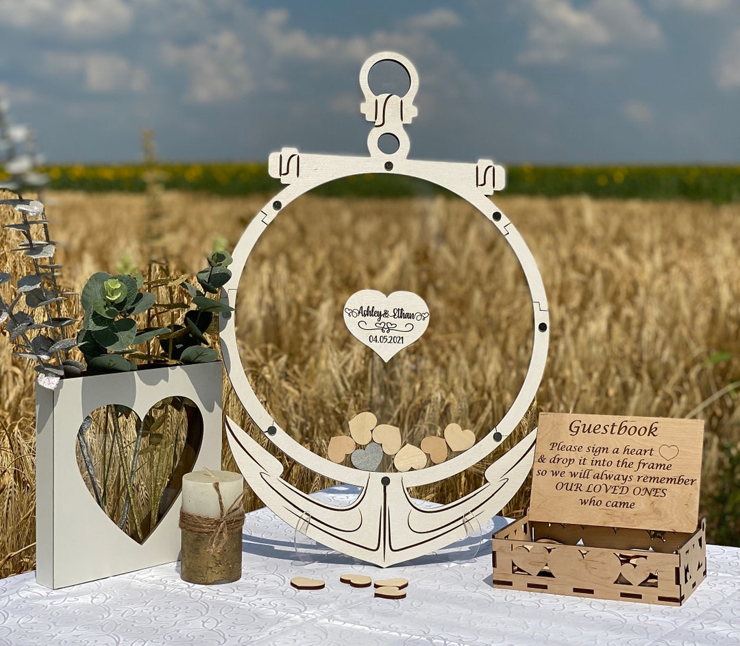 Anchor Wedding Guestbook Alternative, Wedding Guest Book Anchor, Anchor