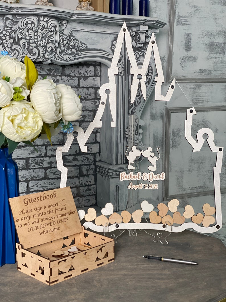 Fairytale Wedding Guest Book Frame Wedding Guest Book Castle Etsy