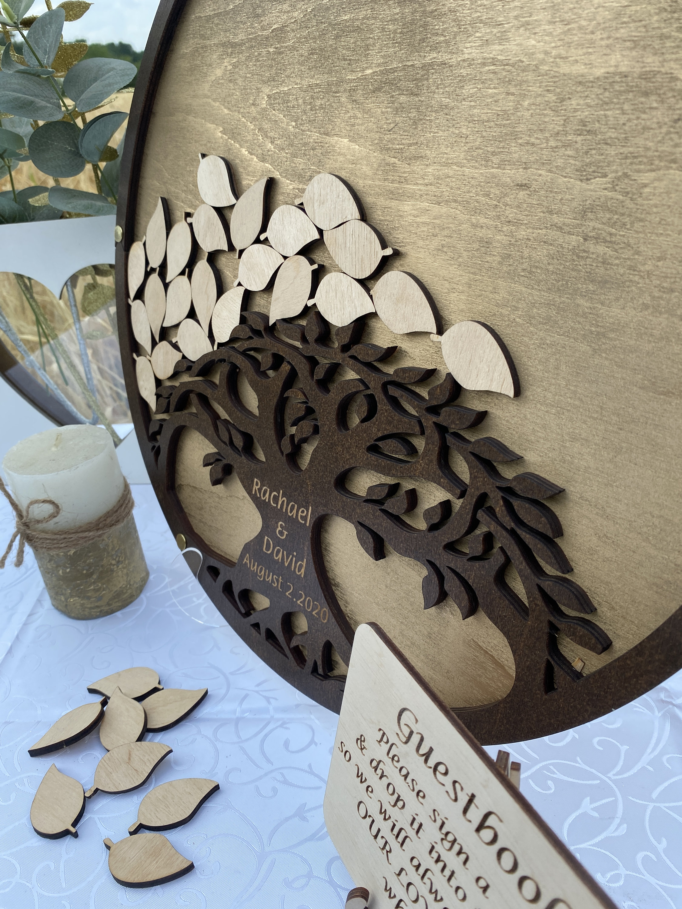 Hochzeit Gästebuch alternativer Baum Baum Hochzeit Gästebuch Etsy