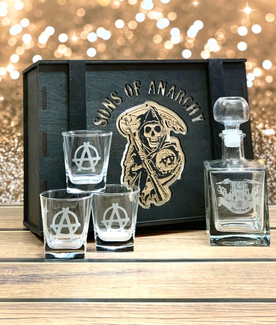 pic Sons Of Anarchy Gifts personalized whiskey set sons of anarchy gift for him sons of anarchy gift whiskey set gift for dad gift for men