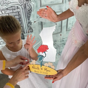 Beauty and the guest book wedding alternative, Transparent princess wedding guest book , Quinceanera guest book , Birthday guest book