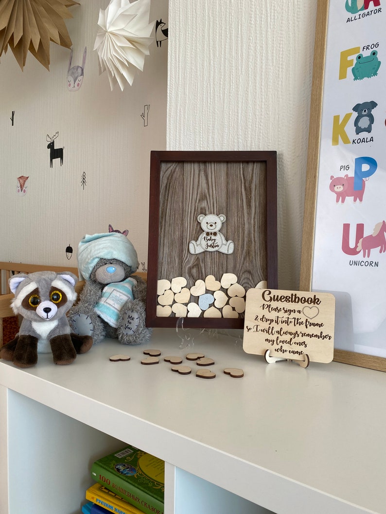 Cute Baby Shower Guestbook Alternative Bear Baby Guestbook Etsy