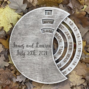 Christmas gift wooden perpetual calendar , Wedding wooden forever calendar , Wedding Forever calendar wood