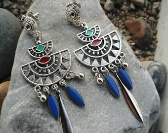 Aztec, boho, ethnic earrings