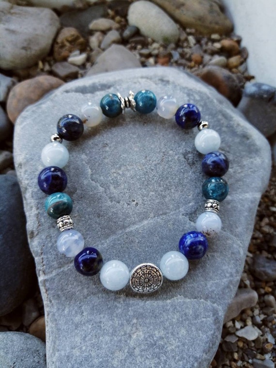 Bracelet Aigue-Marine Naturelle A - Anti-Stress