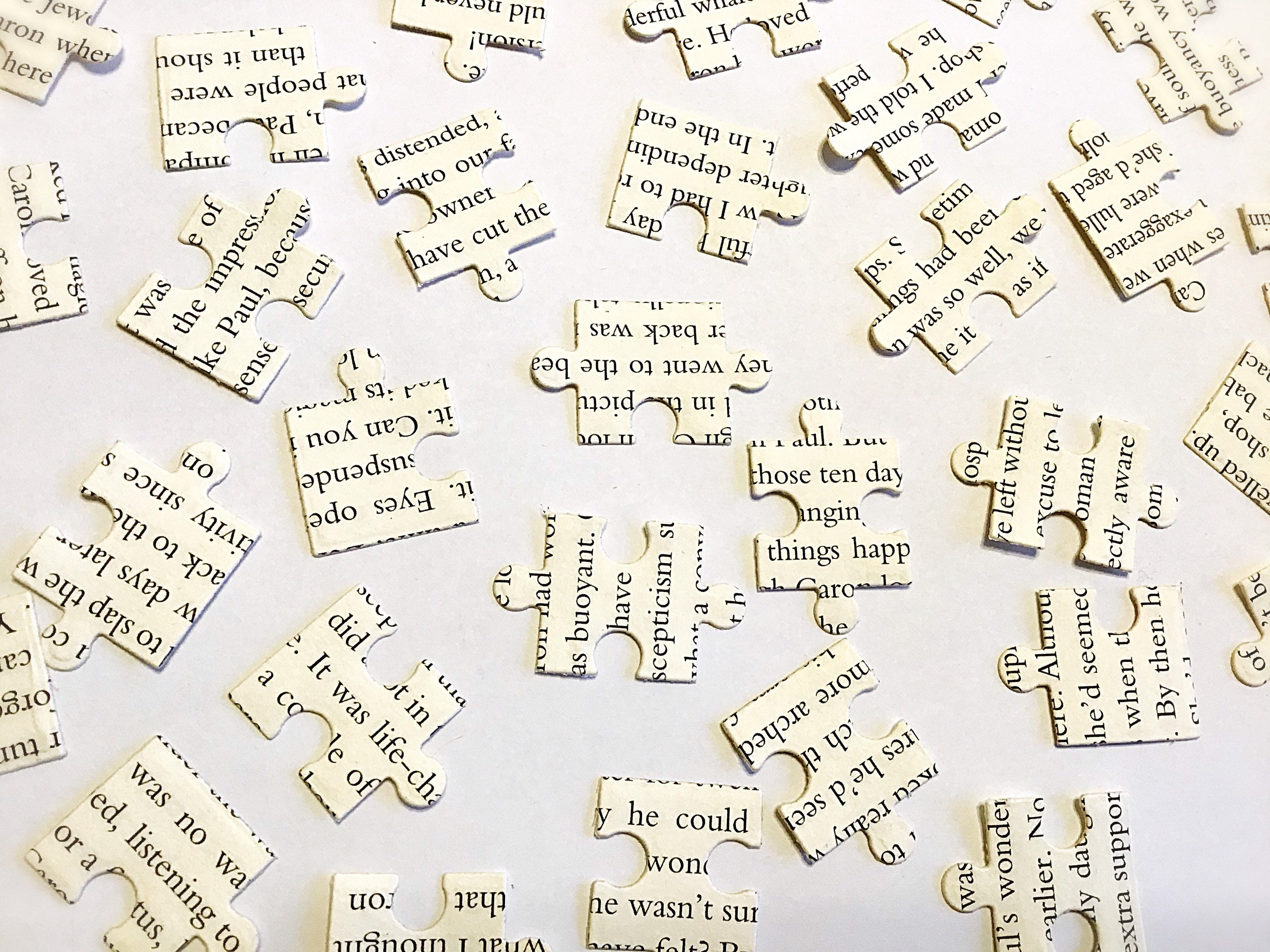 32 Book Page jigsaw Stickers functional jigsaw for Etsy