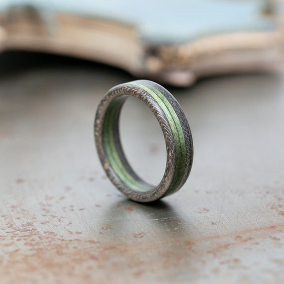 Buy Elegant Maple Wood Ring Wedding Band Recycled Skateboard