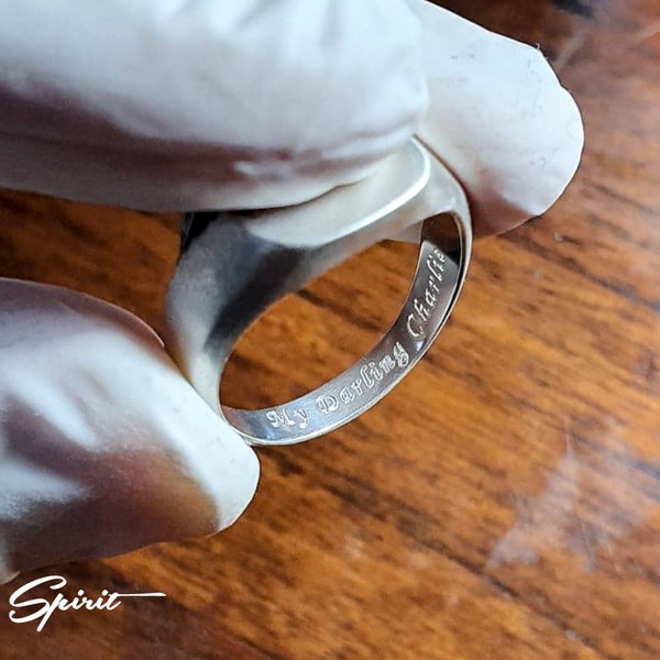 Spirit Workshop - Inside Or Outside Engraving in Rings, Wedding Bands or Signets