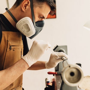 Pierścionek z drewna Recycled Skateboard Ring Brązowy Drewniana obrączka Prezent Zaręczyny zdjęcie 8