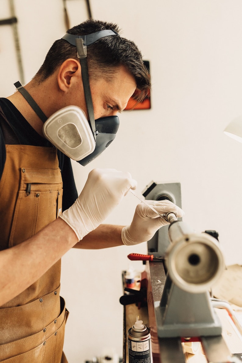 Pierścionek z drewna Recycled Skateboard Ring Brązowy Drewniana obrączka Prezent Zaręczyny zdjęcie 8