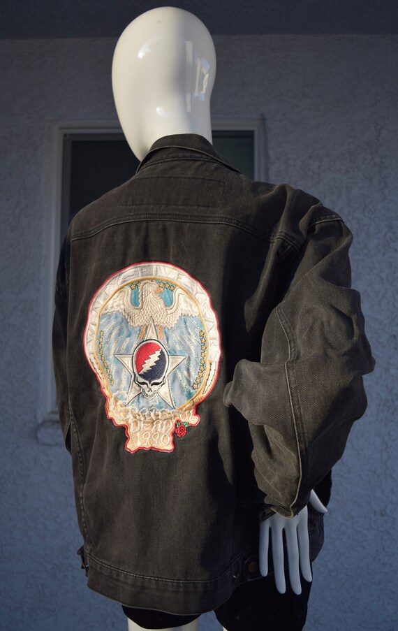 1990s Grateful Dead Denim Jacket Etsy