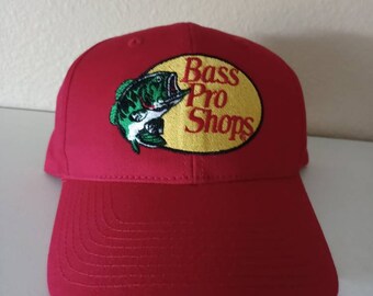 Authentic Red Bass Pro Shops Hat 