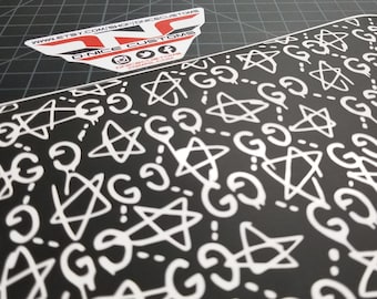 gucci drip pattern stencil etsy