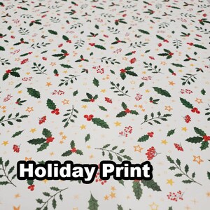 Printed Leather Sheets please submit your logo or image via custom order button Holiday Pattern