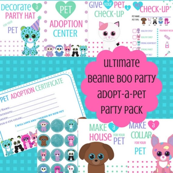 beanie boo adoption kit