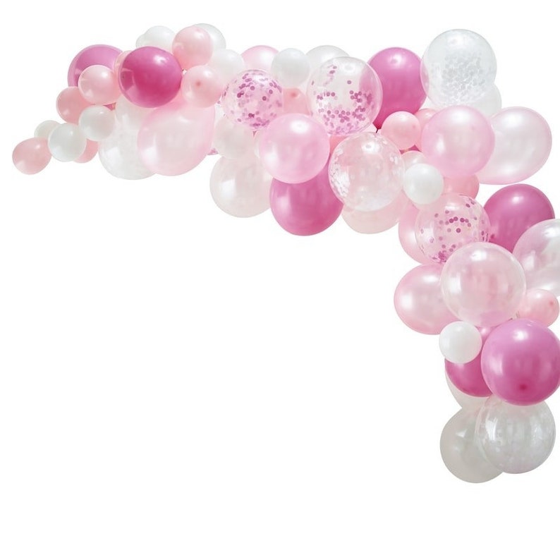 Pink Baby Shower Balloons Pink Baby Shower Pink Balloons Pink Balloon Garland Kit Birthday Balloons Party Backdrop Hen Party Balloons