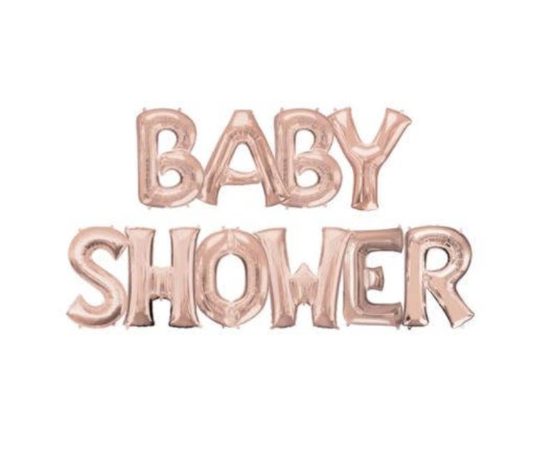 Baby Shower Balloon,Baby Girls Baby Shower Script Balloon Baby Girl Baby Shower Script Balloon Large Rose Gold Baby Shower Balloon