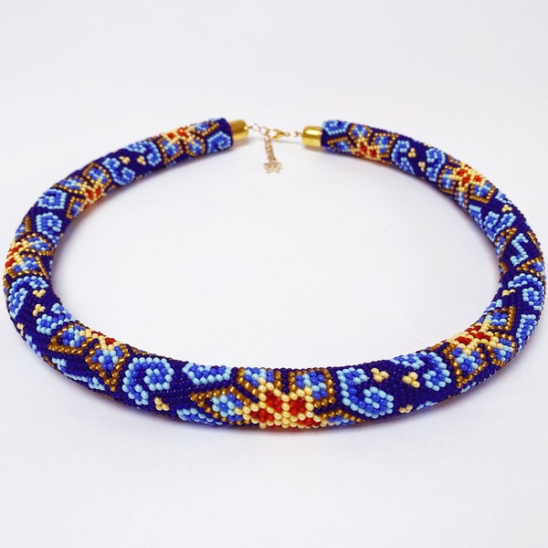 Maroque beaded necklace, nativity embroidery, ukrainian jewelry, ukrainian necklace, handmade jewelry, ukraine bracelet