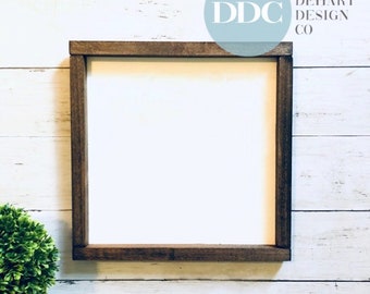 DIGITAL FILE Only- JPEG 10"x10" Rustic Framed Wood Sign Mockup