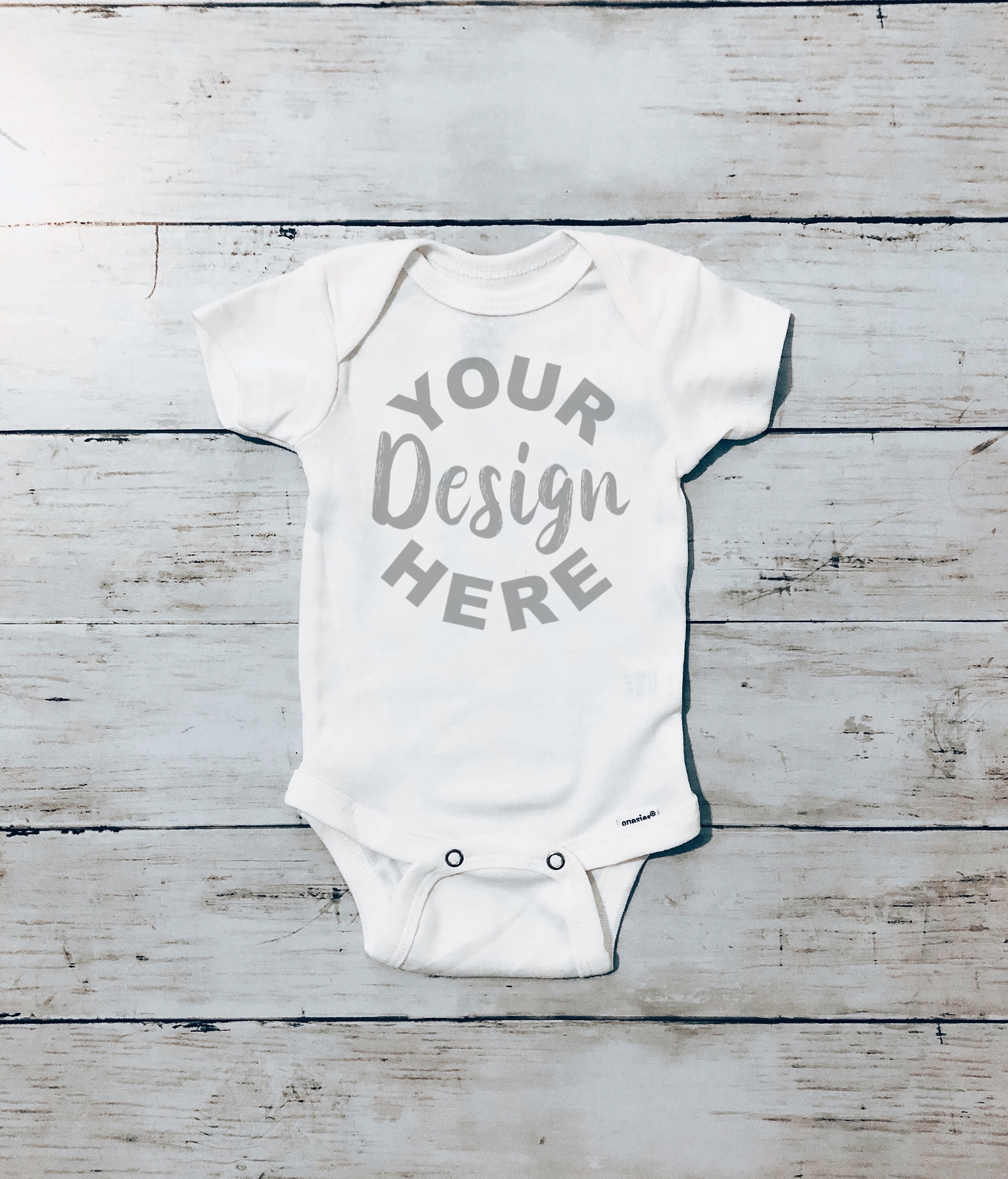 Download White Onesie Mockup / Digital Download / JPG / Gerber ...