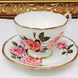 Queen Anne Royal Roses teacup and saucer