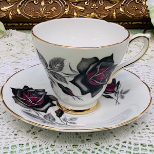 Delphine teacup and saucer.
