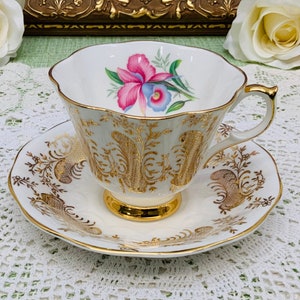 Queen Anne teacup and saucer circa 1950’s.