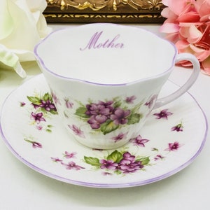 Queens Rosina &quot;Mother&quot; teacup and saucer.