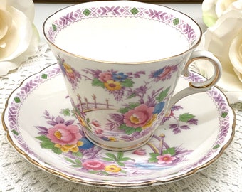 Colclough teacup and saucer circa 1930’s.