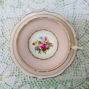 E B Foley teacup and saucer circa 1948-1963.