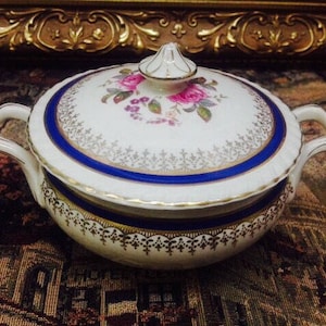 Johnson Brothers &quot;Old English&quot; covered sugar bowl.
