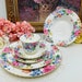 RARE Royal Albert Beatrice 6 pcs place setting circa 1994-1997.