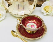 Paragon double warranted teacup and saucer.