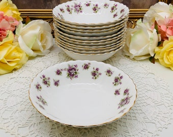 Royal Albert Sweet Violets Cereal bowl circa 1970’s.