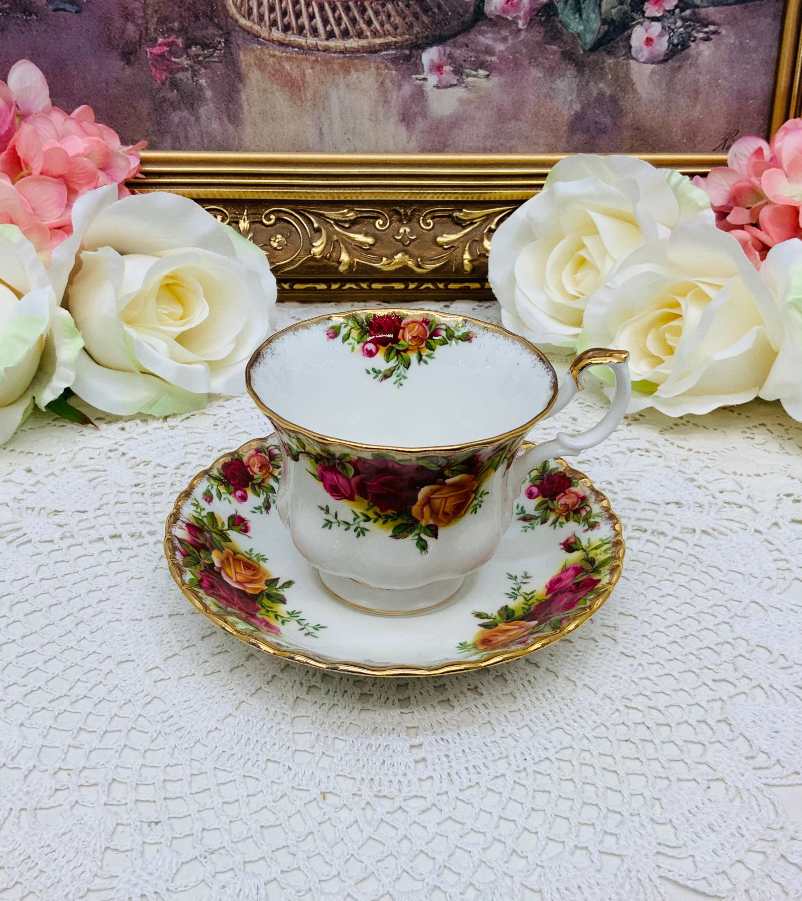 ロイヤルアルバート ティーセット オールドカントリーローズ 英国