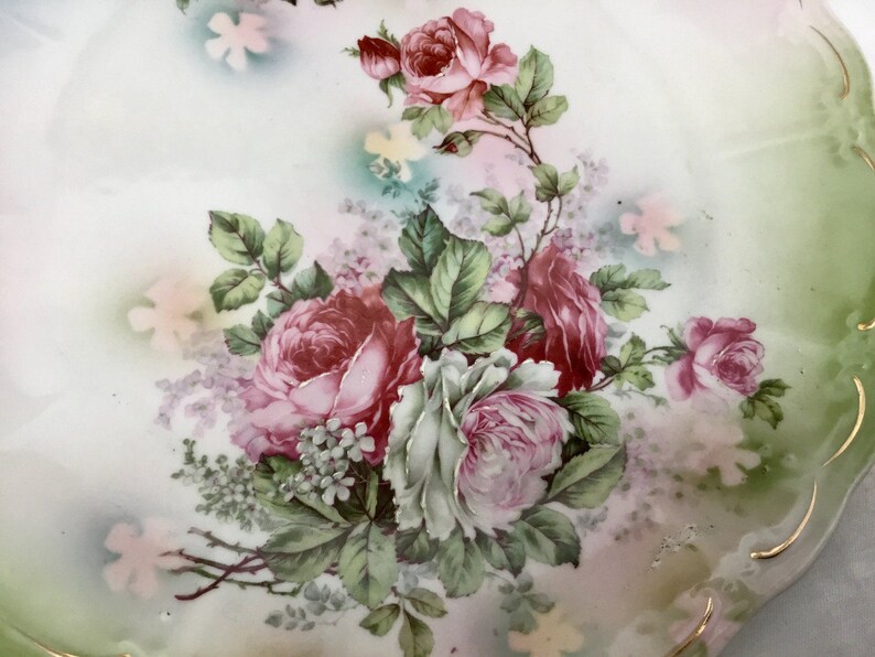 Handpainted serving plate.