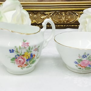 Adderley bone china cream and sugar.