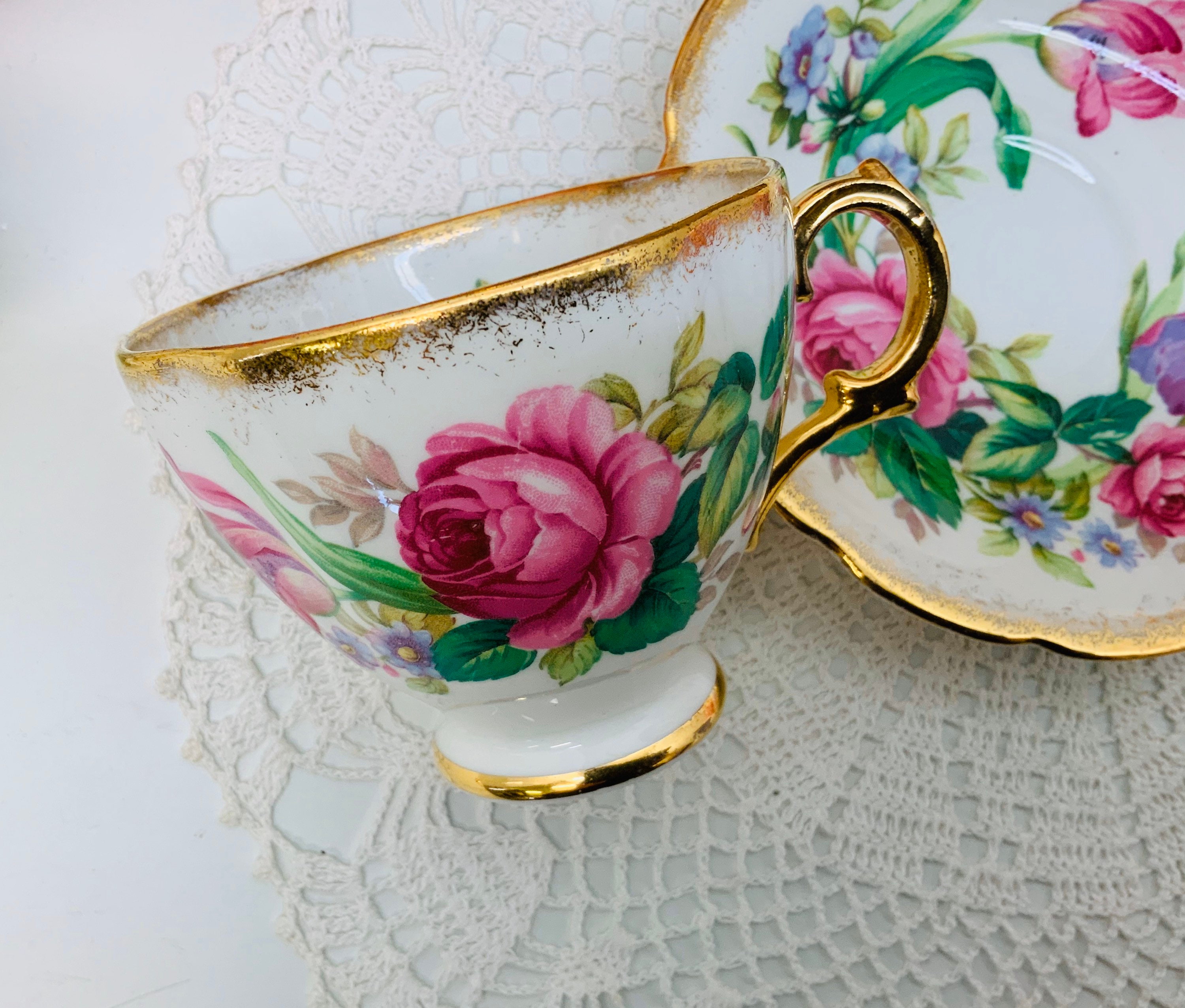 Royal Stuart Teacup and Saucer. Etsy Canada