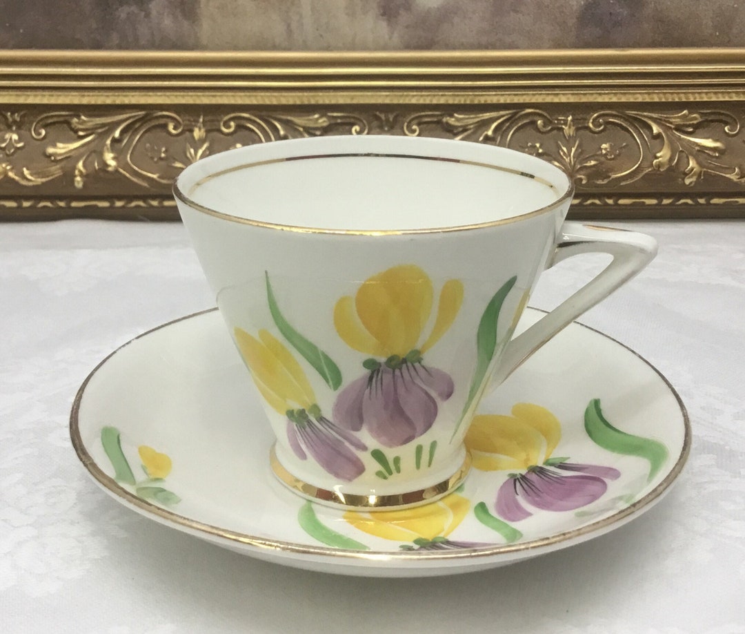 Phoenix Art Deco Teacup and Saucer Etsy