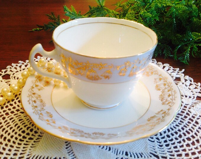 Balfour Royal Crown Pottery Fine Bone China Teacup and Saucer Etsy