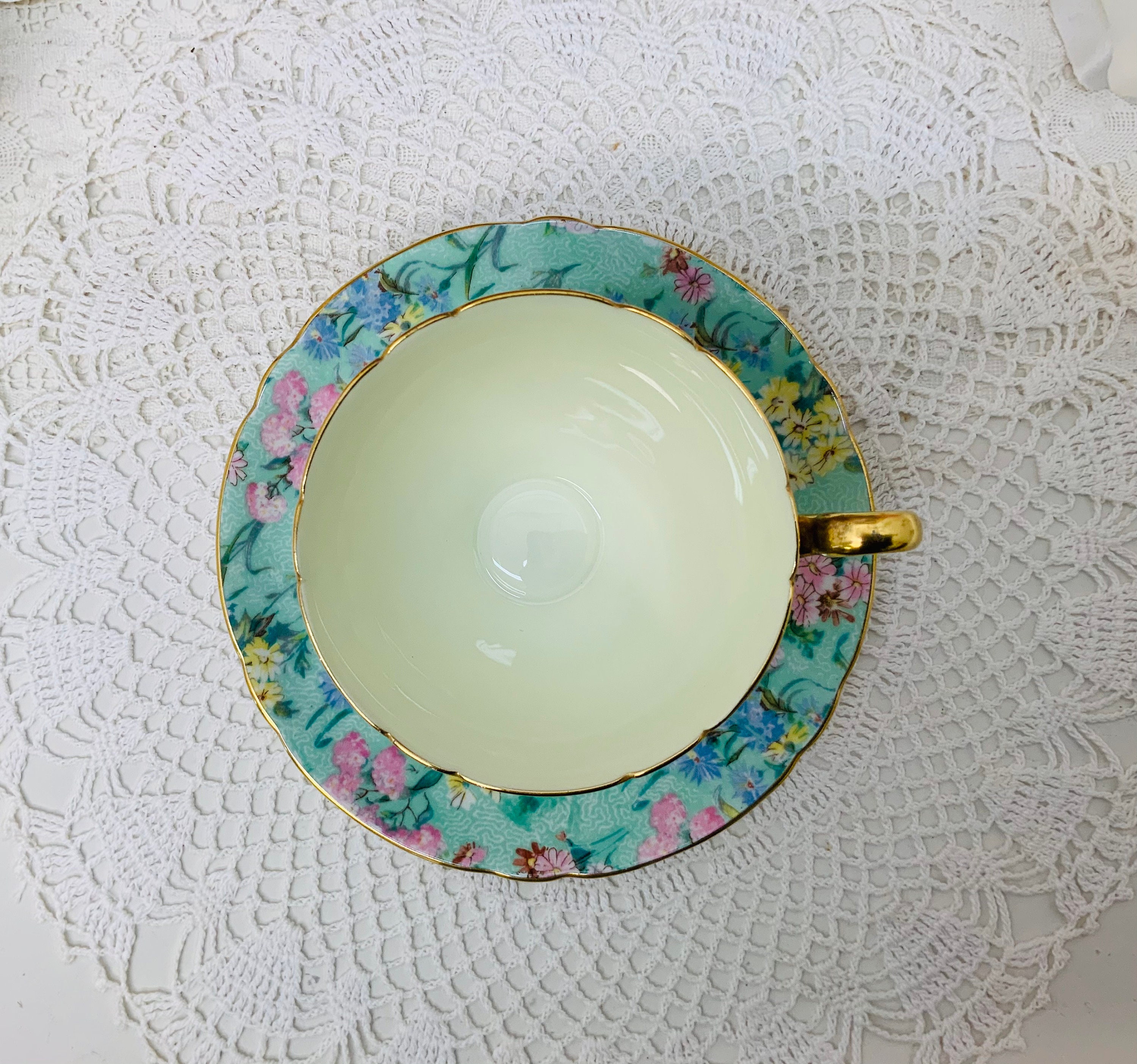 Shelley Melody Teacup and Saucer Circa 19451966. Etsy UK