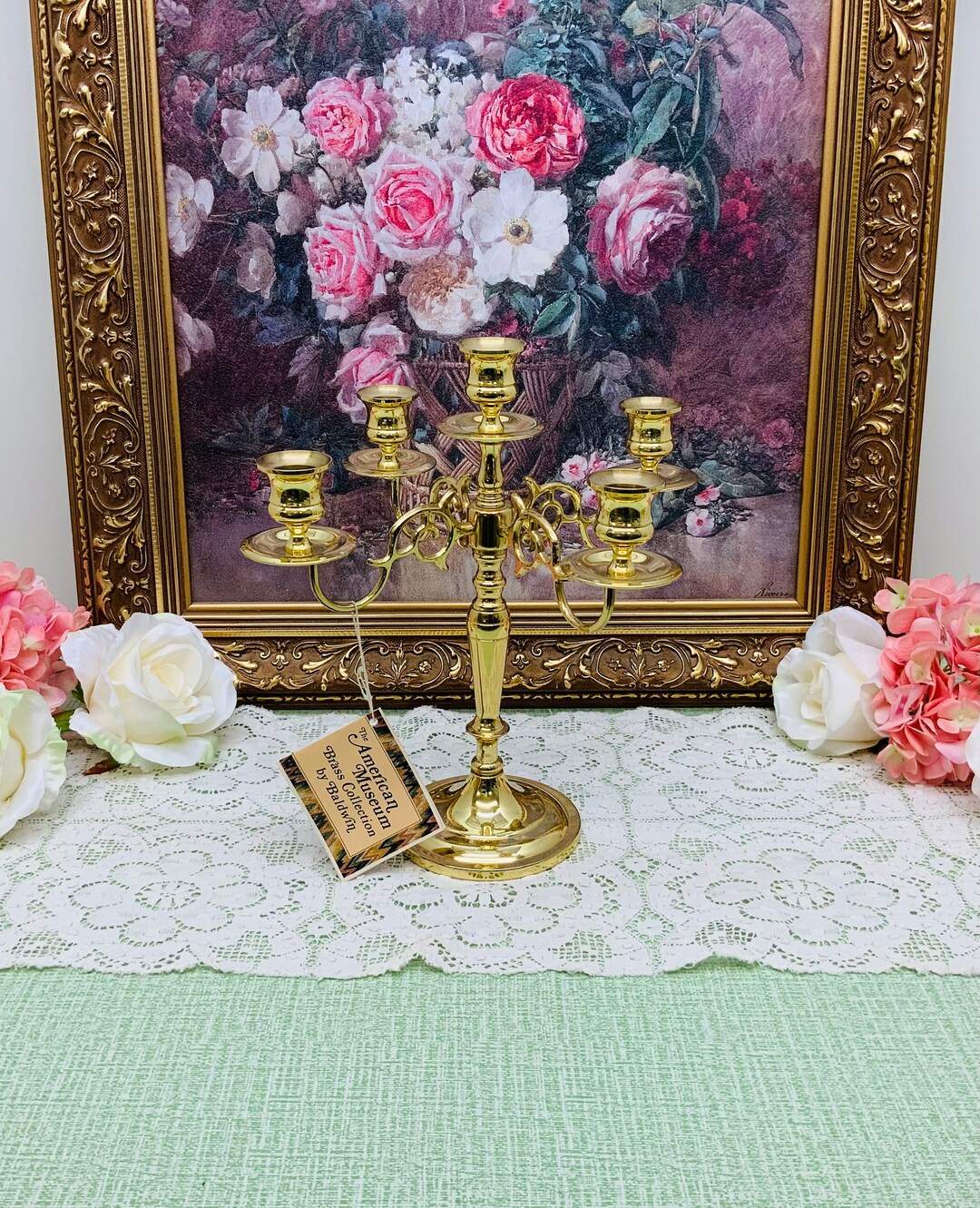 Baldwin Brass Four Arm Candelabra Etsy