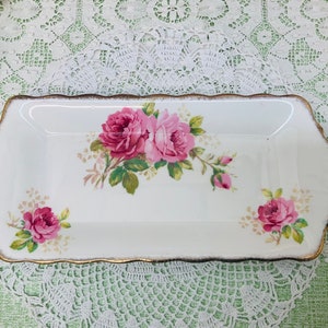 Royal Albert &quot;American Beauty&quot; sandwich tray.