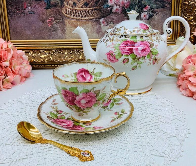 Royal Stuart teacup and saucer.
