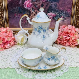 Paragon “Remember Me” coffee pot with cream and sugar circa 1960’s.