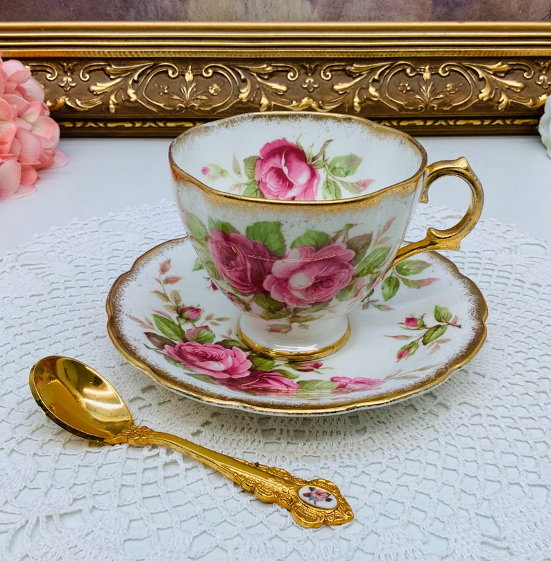Royal Stuart teacup and saucer.