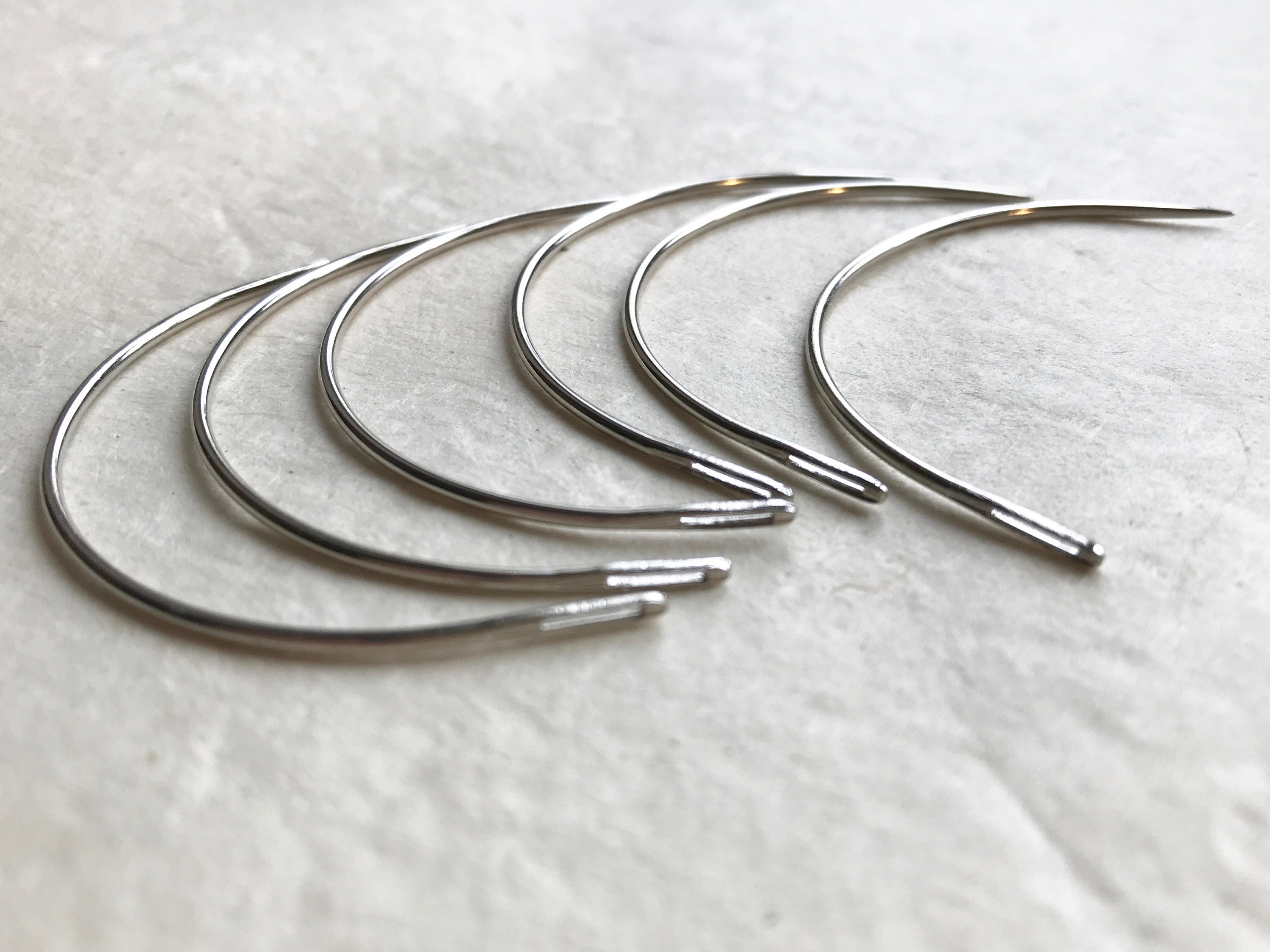 Pack of 3 inch 75 mm curved needles C shape for sewing | Etsy