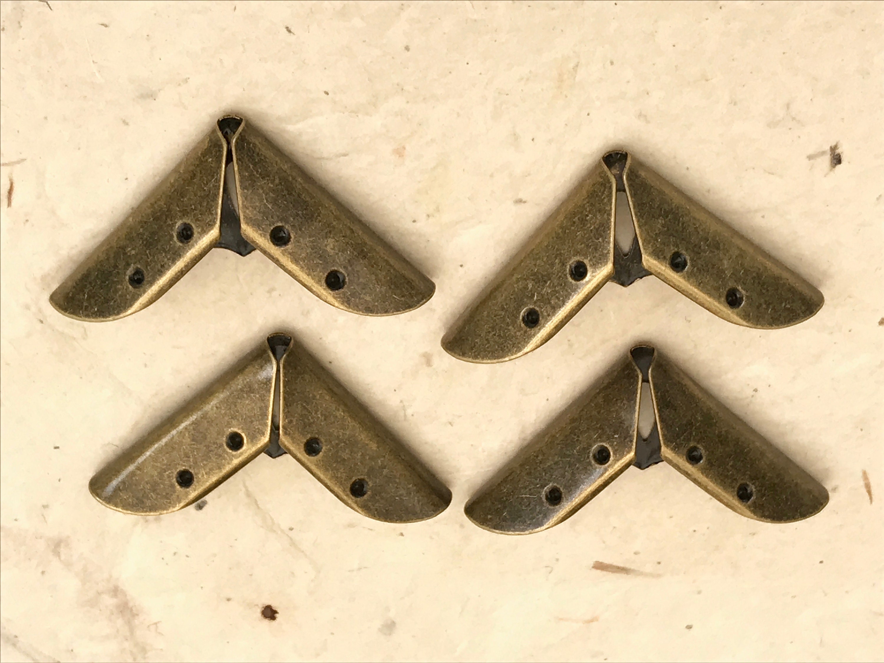 Set of Decorative Book Corners 30mm Antiqued Bronze Etsy