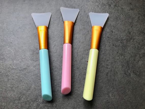 Set of 3 Silicone Brushes Small Craft Spatula Applicators for Adhesives,  Glue, Clay, Masks, Glue Brush, Non-stick 