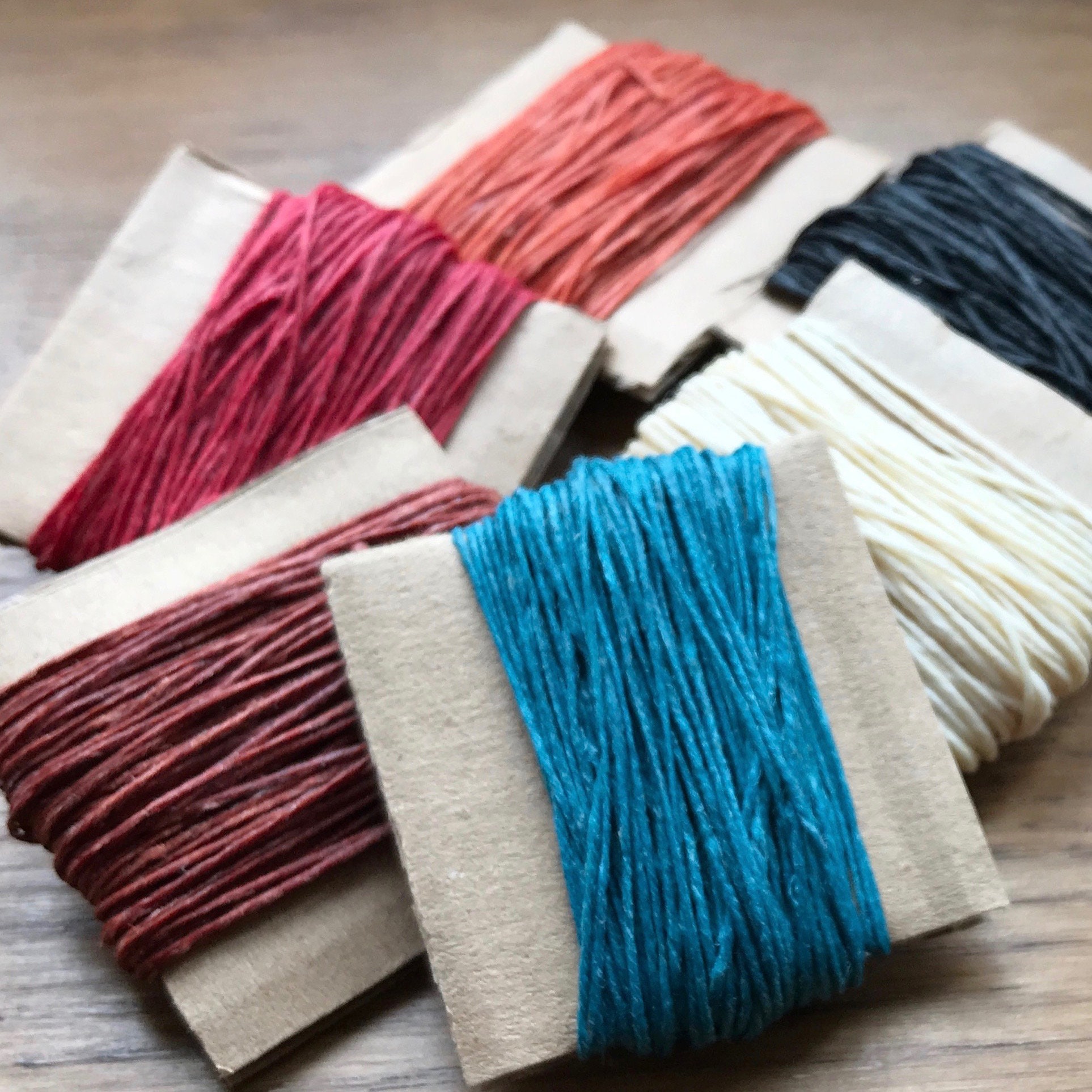 Crawford Waxed Linen Thread 7ply Irish Cord Thick Cord Etsy